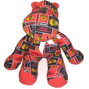 Chicago Blackhawks HIPPO NHL LOGO Plush Stuffed Animal Red & Black 18"